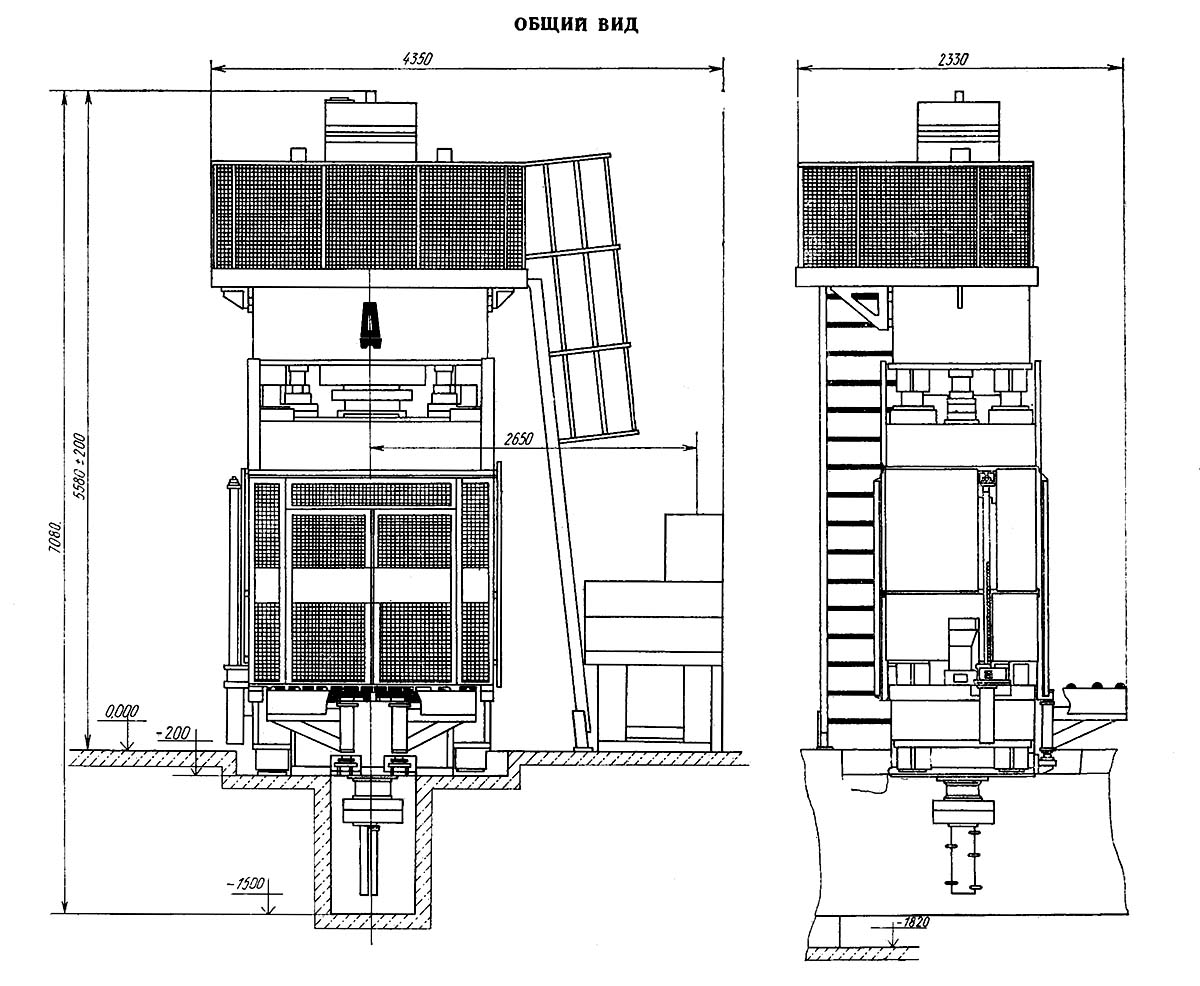 ДА2238 Загальний вигляд  гідропресса